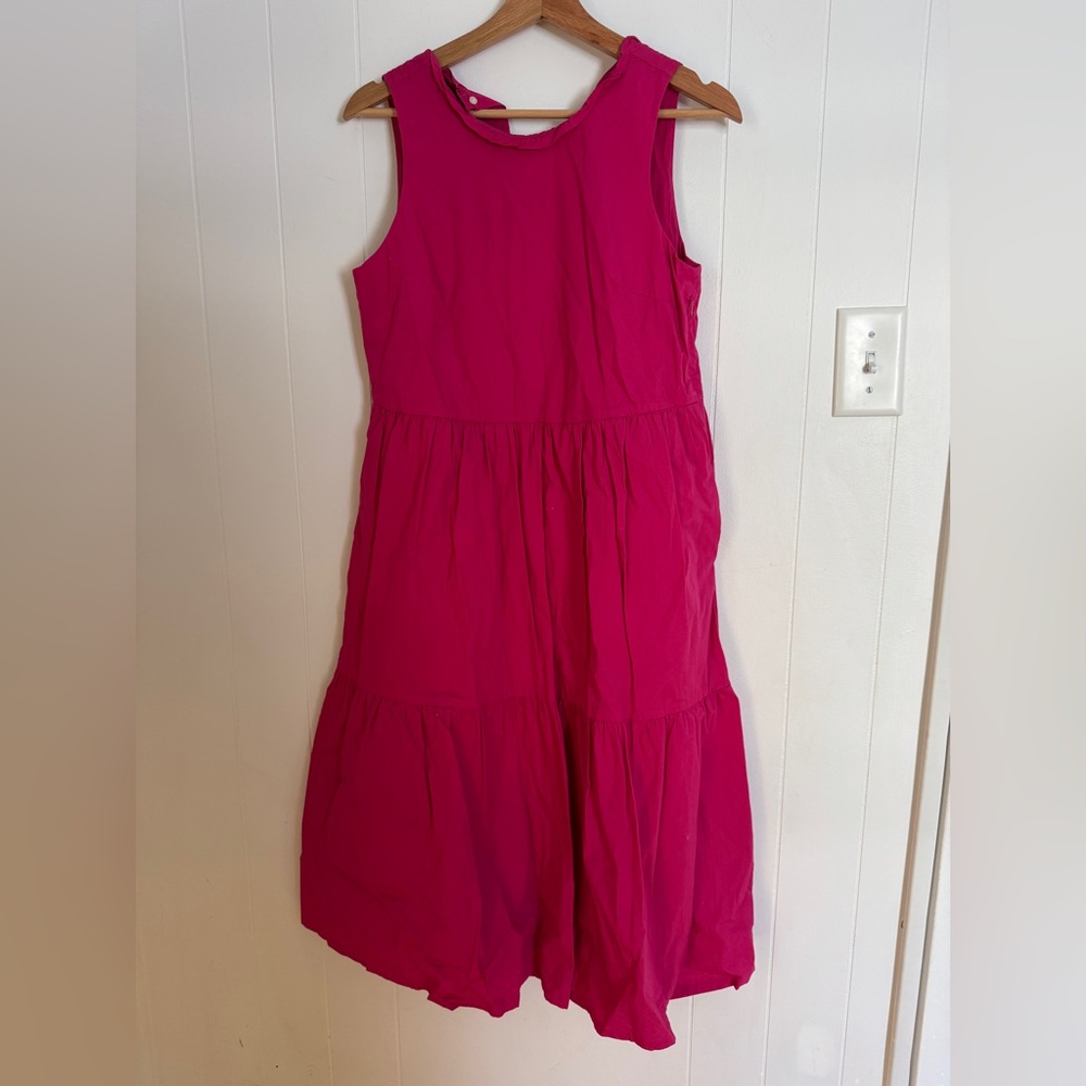 J. Crew Vibrant Pink Sleeveless Dress - Picture 2 of 7